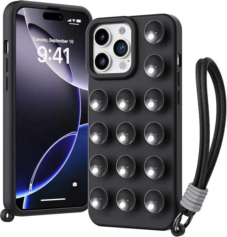 Klearlook iPhone Pro Anti Scratch Built (Black, iPhone 16 Pro)